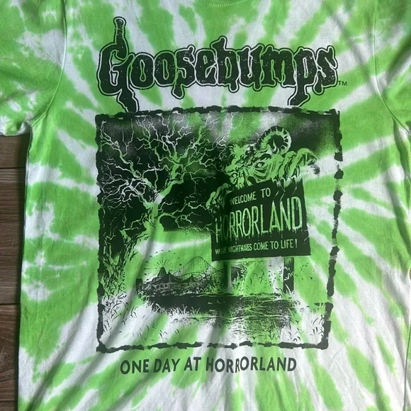 NWT Goosebumps Tie Dye Welcome to Horrorland T Shirt Medium - Picture 2 of 9